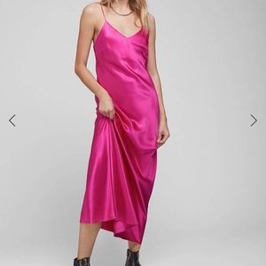 NEW Anine Bing Silk Pink slip dress XS
